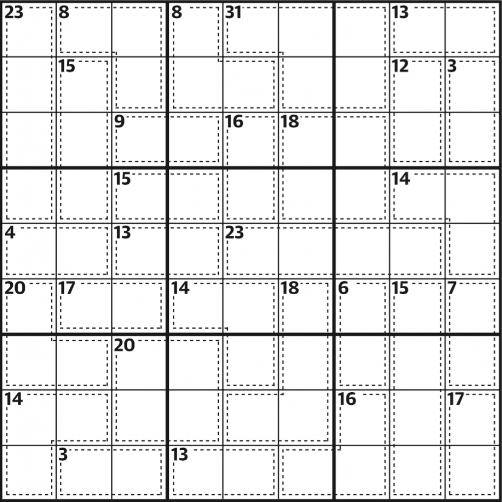 Killer Sudoku 589 | Life And Style | The Guardian | Sudoku Printable Version