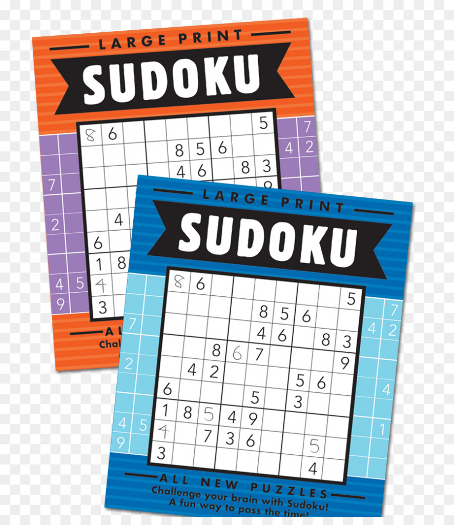 Large Print Sudoku Super Sudoku Puzzle Book - Book Png Download | Printable Sudoku Book Free Download