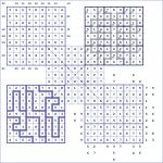 Loco Sudoku | Printable Samurai Sudoku With Answers