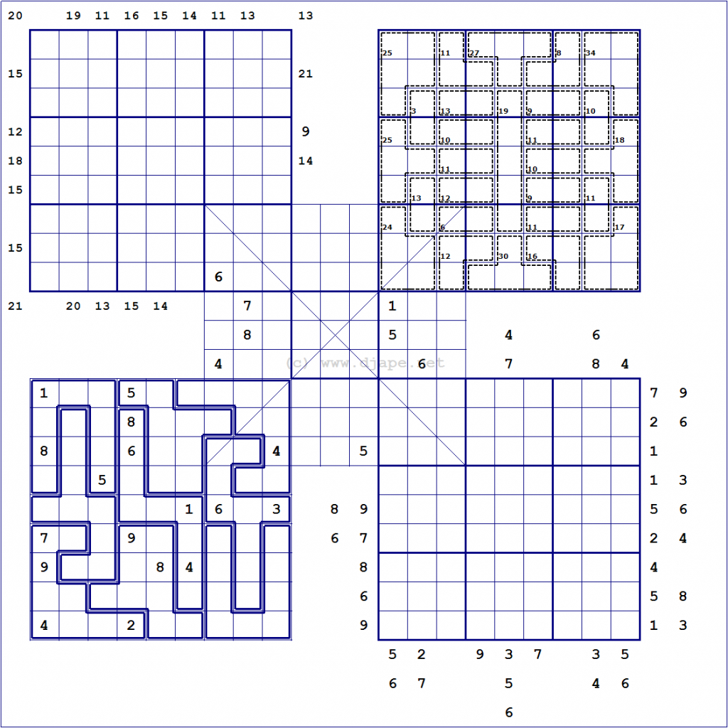 Loco Sudoku | Printable Triple Sudoku Puzzles