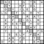 Magic Word Square: Sunday Challenge: New Word Sudoku Puzzle For | Printable Challenger Sudoku 16X16