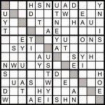 Magic Word Square: Sunday Challenge: New Word Sudoku Puzzle For | Printable Letter Sudoku Puzzles