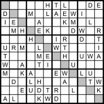 Magic Word Square: Sunday Challenge: New Word Sudoku Puzzle For | Printable Sudoku With Letters