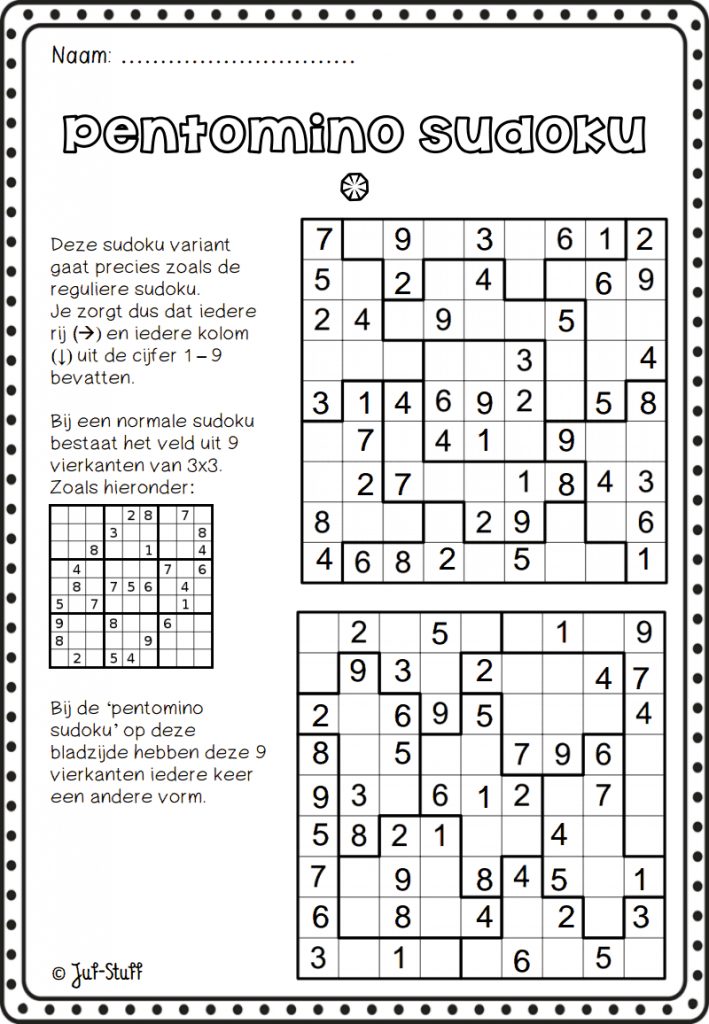 Pentomino Sudoku Crazy For Suduko Classroom Games Flipped 