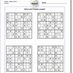 Pindadsworksheets On Math Worksheets | Sudoku Puzzles, Math | Printable Sudoku Puzzles Free Medium