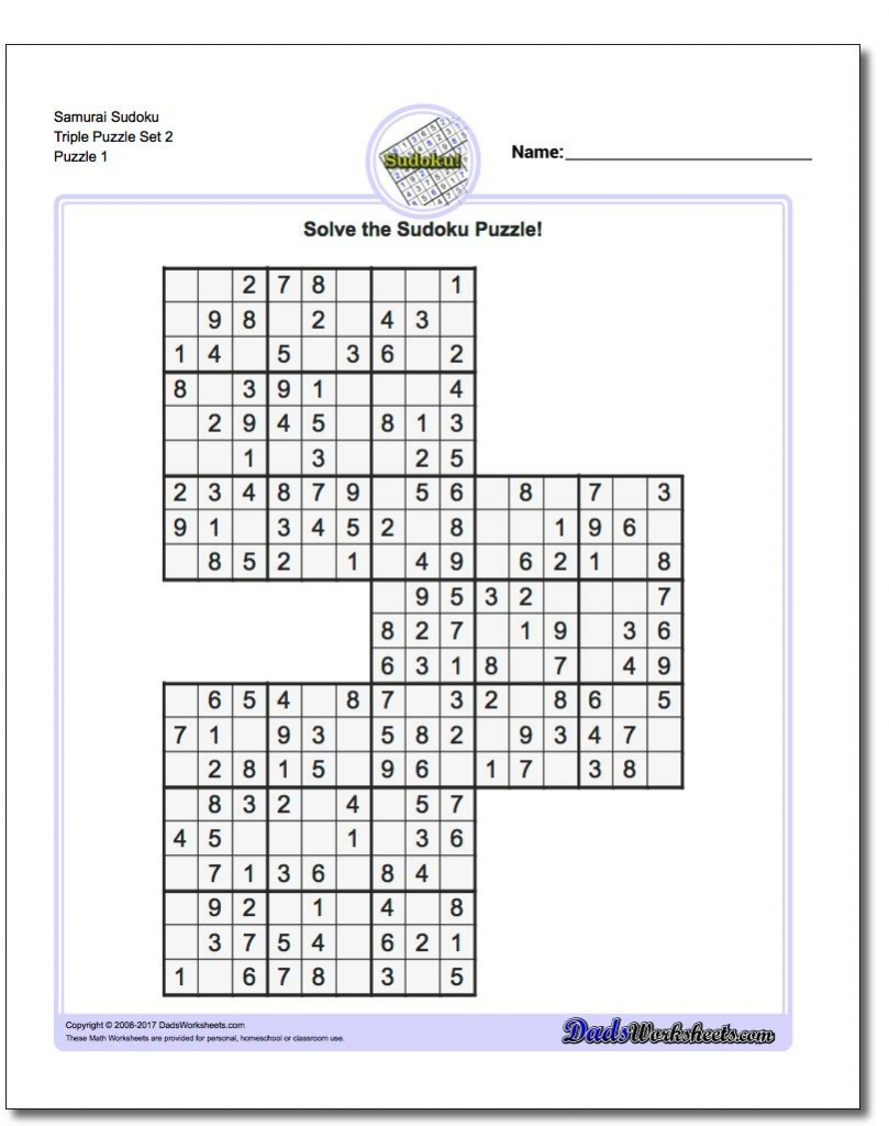 Pindadsworksheets On Math Worksheets | Sudoku Puzzles, Maths | Printable Sudoku Puzzles Com Samurai
