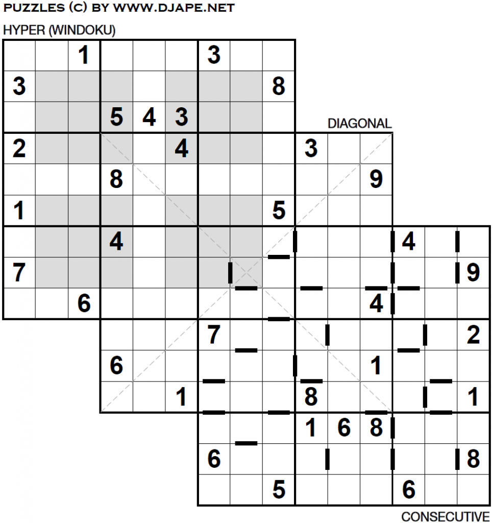 Print Free Loco Sudoku Puzzles | Www.topsimages | Printable Loco Sudoku