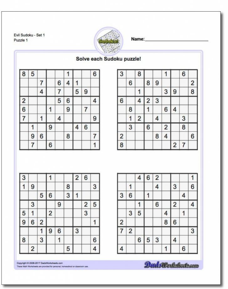 printable easy sudoku math worksheets sudoku puzzles math