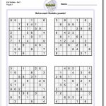 Printable Easy Sudoku | Math Worksheets | Sudoku Puzzles, Math | Printable Sudoku 4 Per Page With Answers