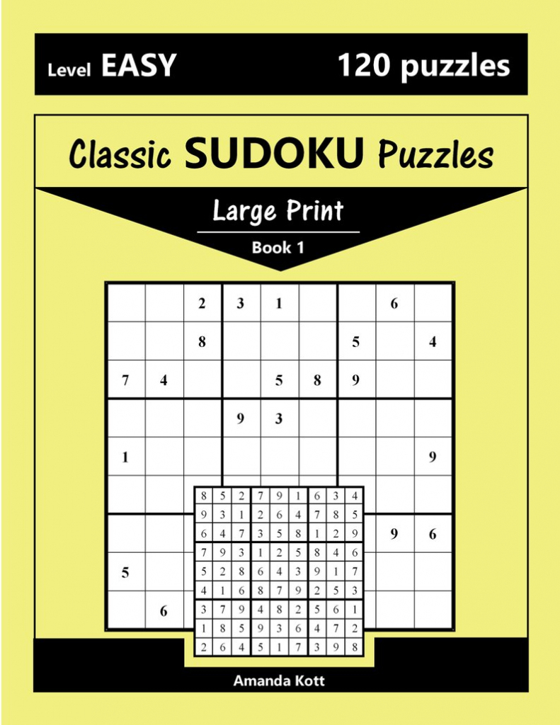 Printable Large Print Classic Sudoku Puzzles 120 Puzzles | Etsy | Printable Sudoku Books Pdf
