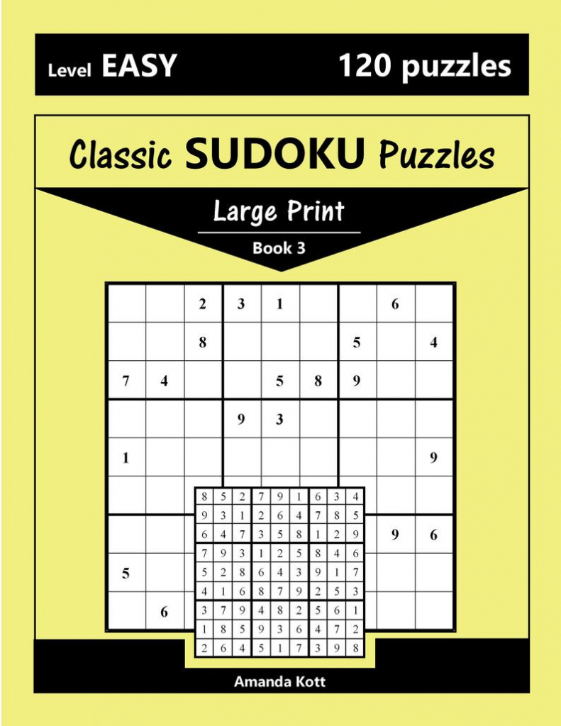 Printable Large Print Classic Sudoku Puzzles 120 Puzzles | Etsy | Printable Sudoku Large Print
