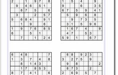 4 Printable Sudoku Per Page