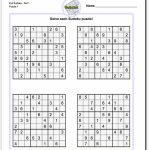 Printable Sudoku   Canas.bergdorfbib.co | Sudoku Printable Medium 4 Per Page