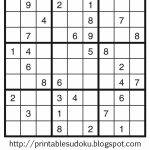 Printable Sudoku | Free Printable Hard Sudoku Puzzles