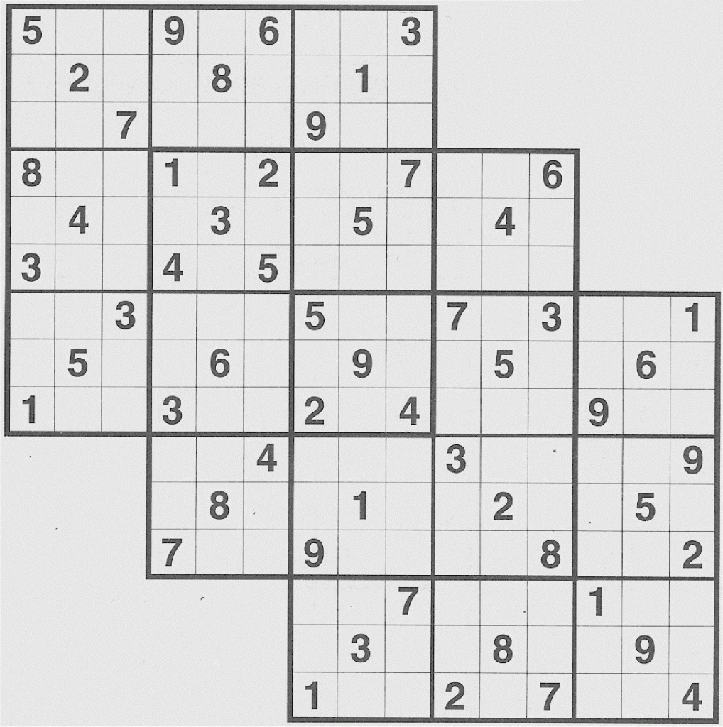 free printable sudoku puzzles pdf