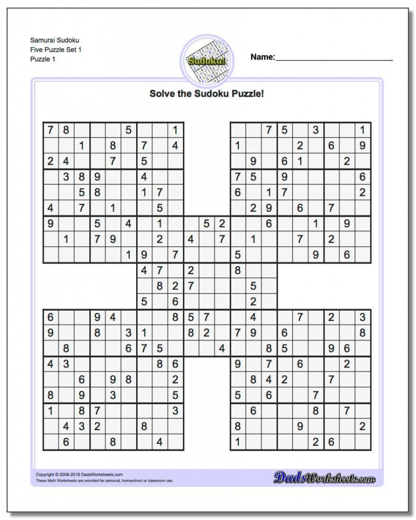 Printable Sudoku Is A Great Way To Practice Math! These Free Pdfs | Free Printable Sudoku Instructions