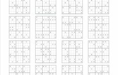 Printable Sudoku Medium Difficulty
