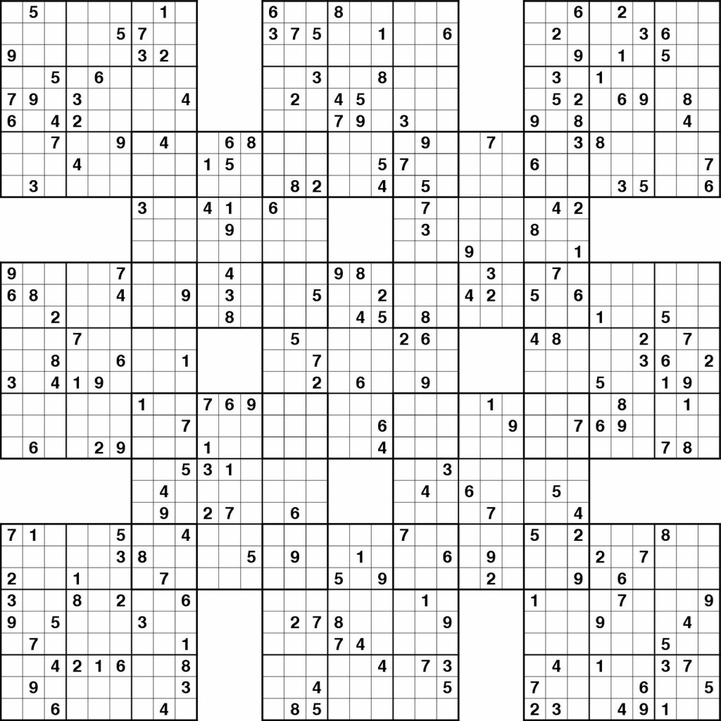 Very Hard Sudoku Puzzle To Print 7 Printable Difficult Sudoku Puzzles