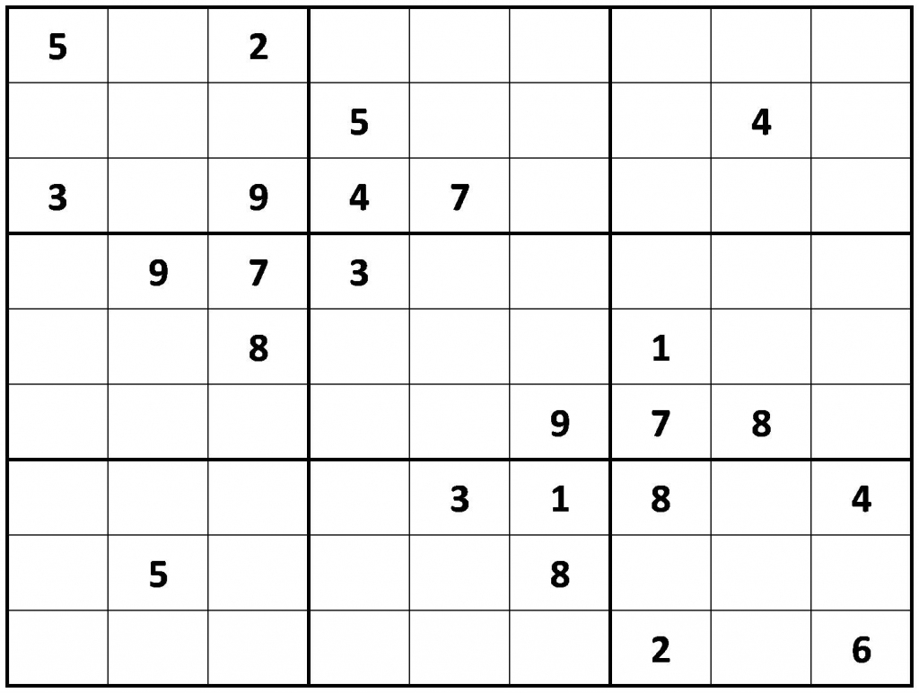 Printable Sudoku Printable Medium Sudoku Sheets Printable Sudoku Free