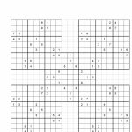 Printable Sudoku | Printable Sudoku Samurai Hard