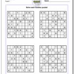 Printable Sudoku Puzzles | Ellipsis | Printable Sudoku Worksheets With Answers