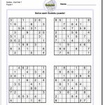 Printable Sudoku Puzzles | Math Worksheets | Sudoku Puzzles, Math | Free Printable Sudoku