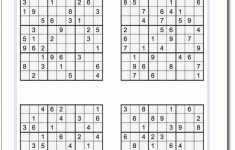 Printable Sudoku Sheets Hard