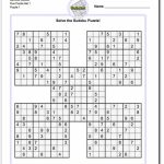 Printable Sudoku Samurai! Give These Puzzles A Try, And You'll Be | Printable Sudoku Puzzles For 5Th Grade