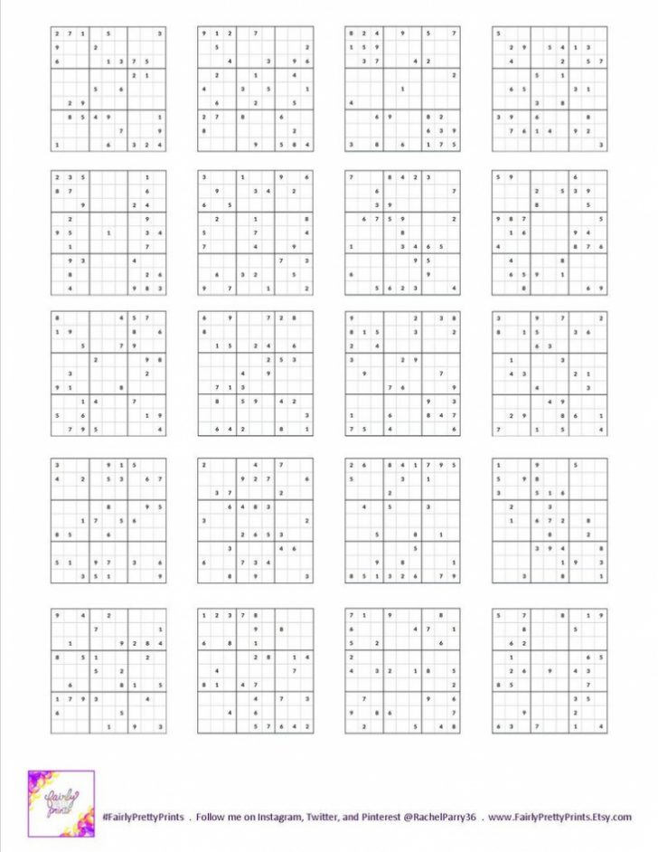 printable sudoku set easy medium hard 60 puzzles etsy 5 star