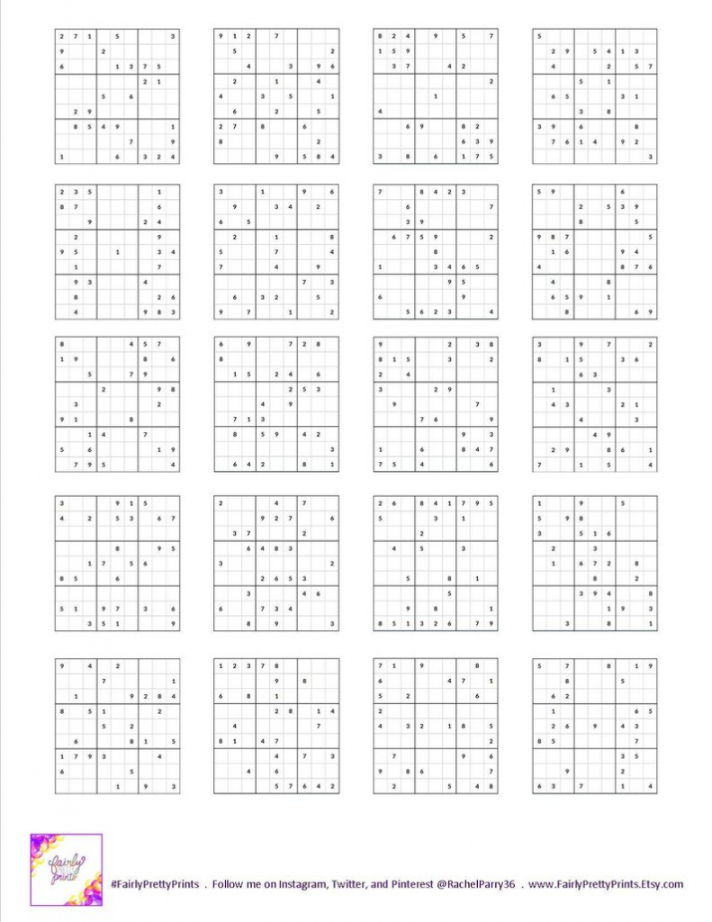 Printable Sudoku Set Easy Medium &amp;amp; Hard 60 Puzzles | Etsy | 5 Star Sudoku Printable