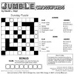 Sample Of Square Sunday Jumble Crosswords | Tribune Content Agency | Printable Sudoku Chicago Tribune
