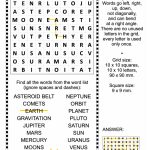 Solar System Zigzag Word Search Puzzle | Free Printable Puzzle Games | Printable Sudoku And Word Search Puzzles