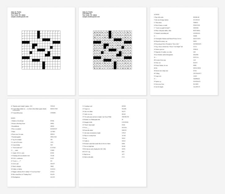 submit your crossword puzzles to the new york times the new york