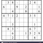 Sudoku Black And White Stock Photos & Images   Alamy | Easy Sudoku Printable 2 Per Page