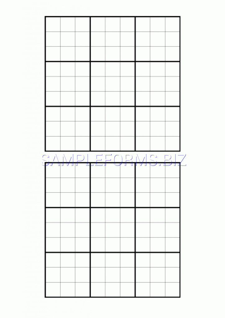 Sudoku Blank Grid Archives - Hashtag Bg | Printable Blank Sudoku Pdf