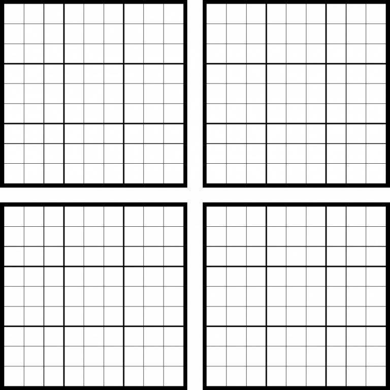 Sudoku Blank Template Under.bergdorfbib.co Printable Sudoku Blank