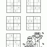 Sudoku Easy Printable 2X2   Halloween Worksheets, Games, Activities | Printable Sudoku 2X2