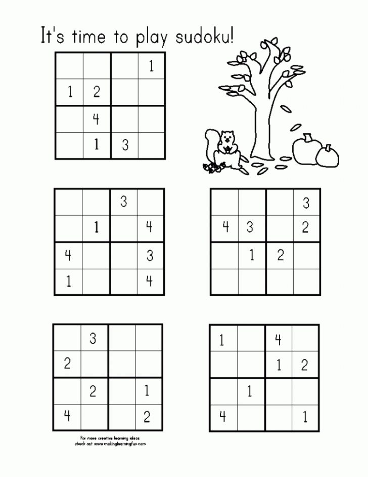 sudoku-easy-printable-2x2-halloween-worksheets-games-activities