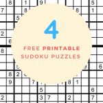 Sudoku Free Printable   4 Intermediate Sudoku Puzzles   Puzzle Parade | Printable Advanced Sudoku Puzzles