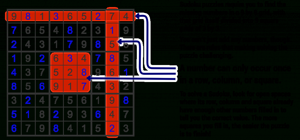Sudoku | Free Printable Sudoku Instructions