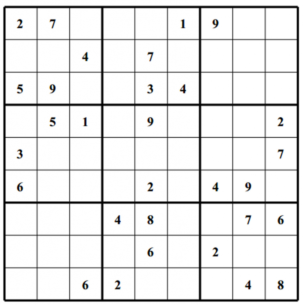 Sudoku Grids - Under.bergdorfbib.co | Free Printable Sudoku Grids