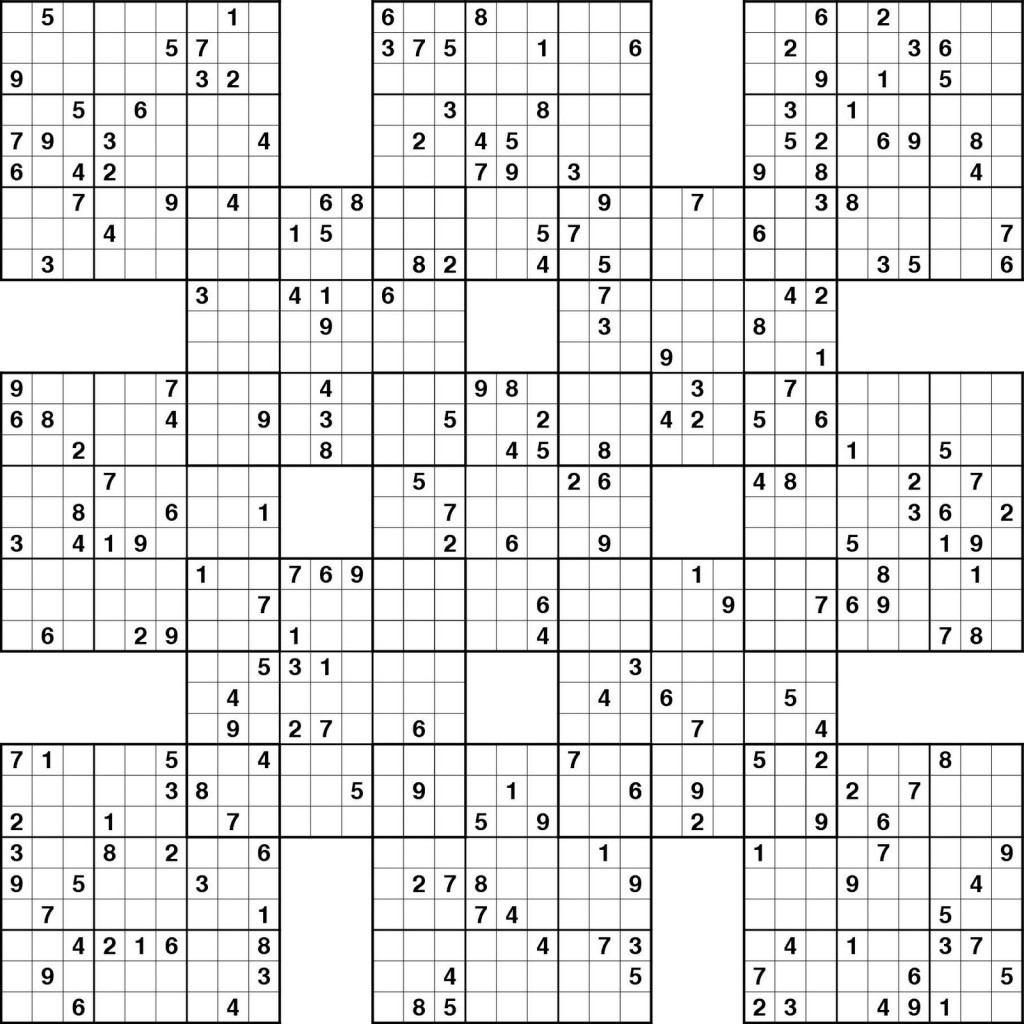 easy samurai sudoku