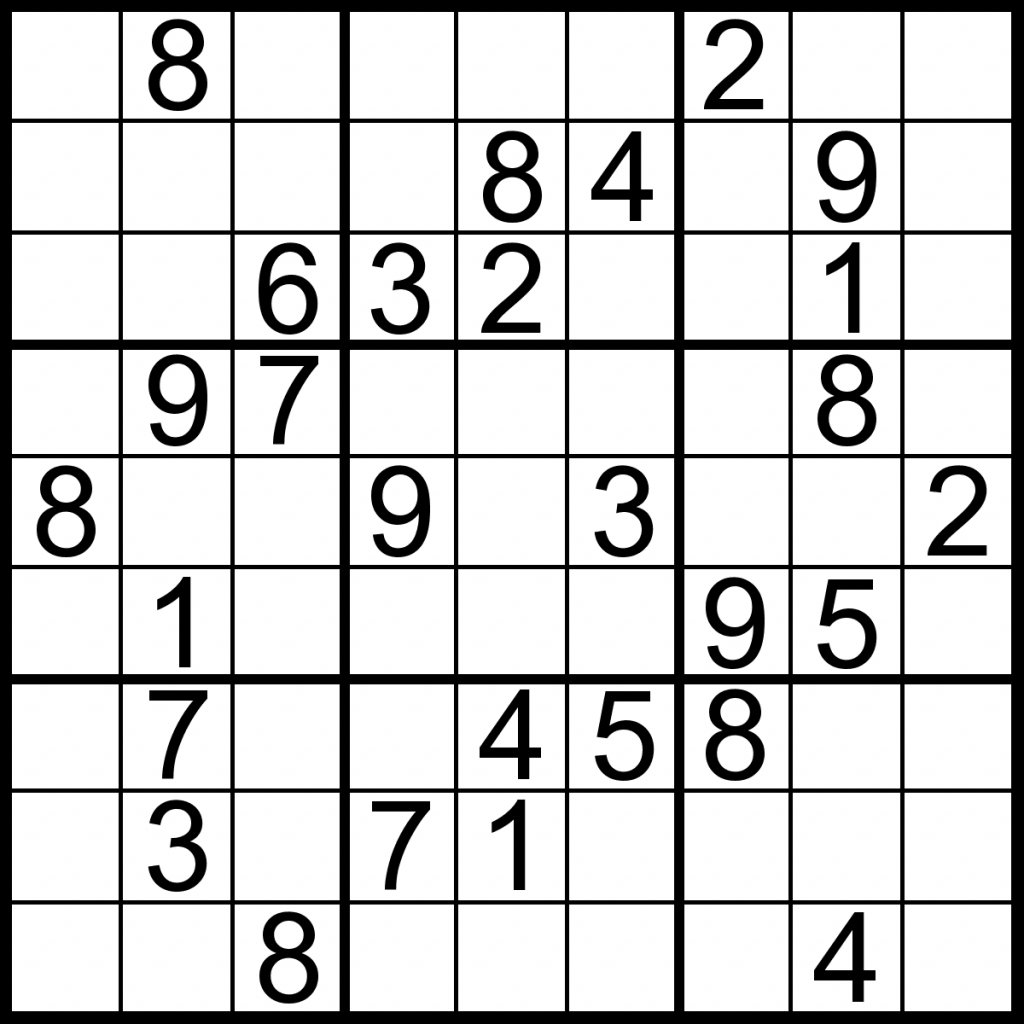printable free sudoku puzzles