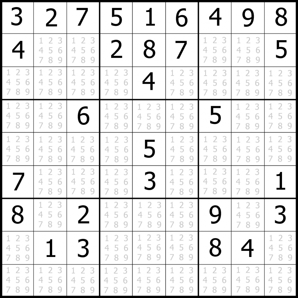 Sudoku Printable | Free, Medium, Printable Sudoku Puzzle #1 | My | Gprintable Suduko