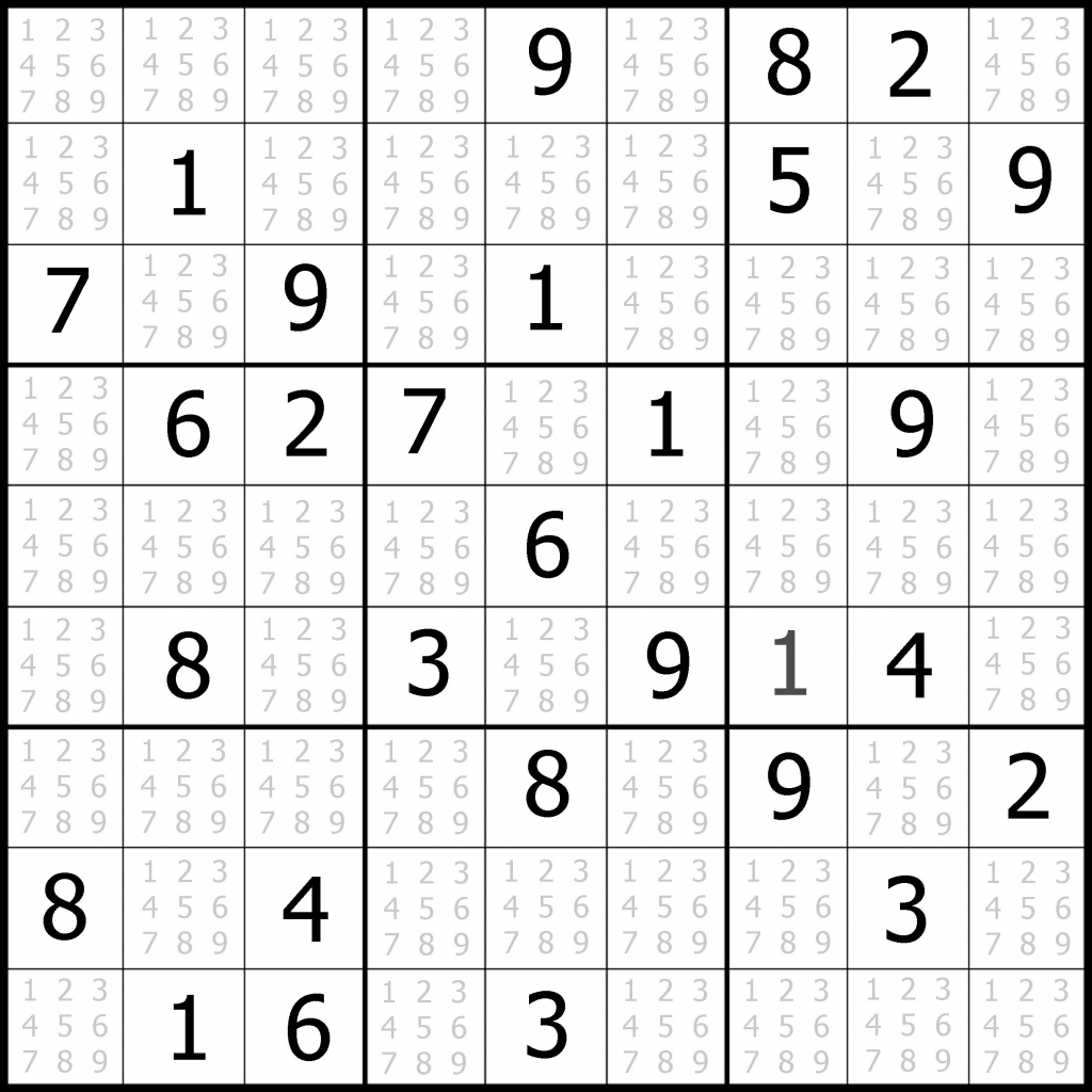 Free Daily Printable Sudoku Puzzles Mensbird