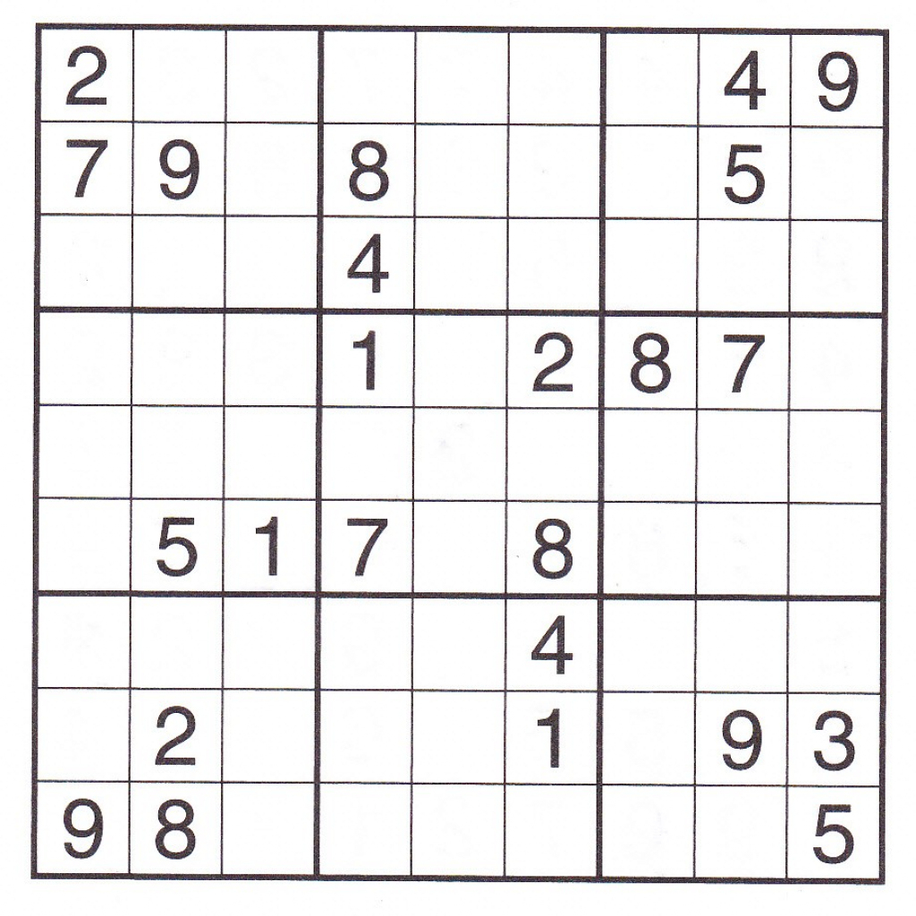 Super Challenger Sudoku Printable Puzzles | Printable Sudoku Super Challenger