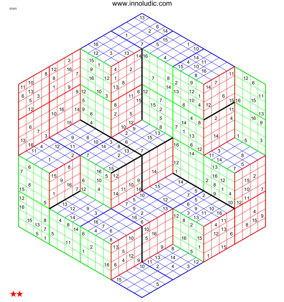 Printable Monster Sudoku 16X16 Printable Sudoku Free