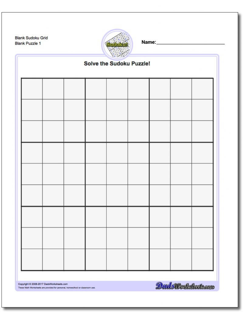 Template: Printable Sudoku Grids. Printable Sudoku Grids | Printable Sudoku Template