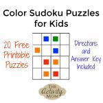 The Activity Mom   Color Sudoku Puzzles For Kids   The Activity Mom | Printable Color Sudoku