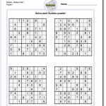 These Printable Sudoku Puzzles Range From Easy To Hard, Including | Printable Sudoku 4 Square Easy